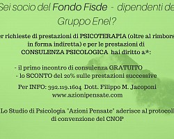 Convenzione FISDE - Gruppo ENEL (psicoterapia, consulenza psicologica)